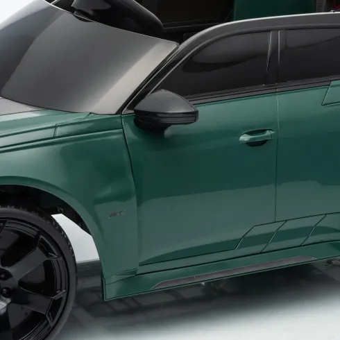 Auto Elettrica Bambini Audi RS6 GT Verde 12V con LED Radiocomando