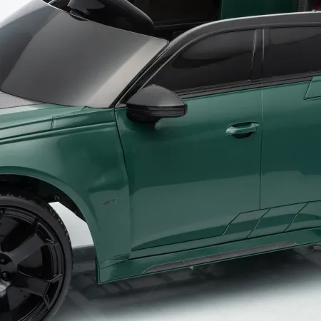 Auto Elettrica Bambini Audi RS6 GT Verde 12V con LED Radiocomando