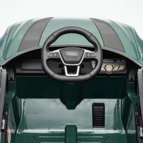Auto Elettrica Bambini Audi RS6 GT Verde 12V con LED Radiocomando