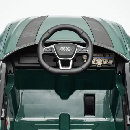 Auto Elettrica Bambini Audi RS6 GT Verde 12V con LED Radiocomando
