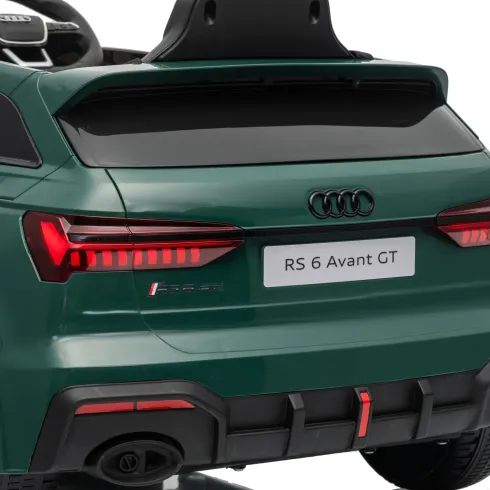Auto Elettrica Bambini Audi RS6 GT Verde 12V con LED Radiocomando