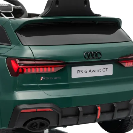 Auto Elettrica Bambini Audi RS6 GT Verde 12V con LED Radiocomando