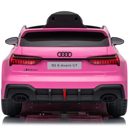 Auto Elettrica Bambini Audi RS6 GT Rosa 12V con LED Radiocomando
