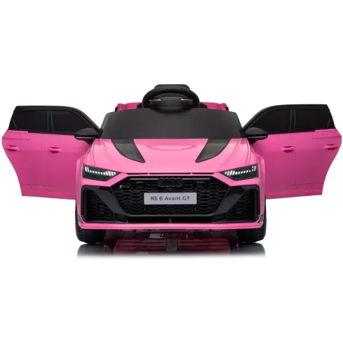 Auto Elettrica Bambini Audi RS6 GT Rosa 12V con LED Radiocomando