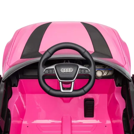 Auto Elettrica Bambini Audi RS6 GT Rosa 12V con LED Radiocomando