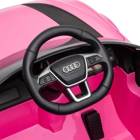 Auto Elettrica Bambini Audi RS6 GT Rosa 12V con LED Radiocomando