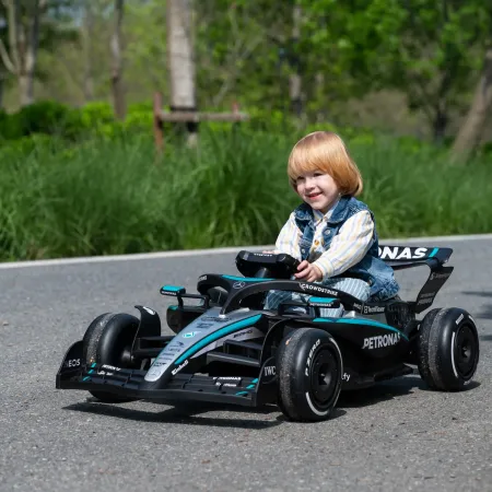 Macchina Elettrica per Bambini Mercedes Formula 1 12V Nero Ruote EVA