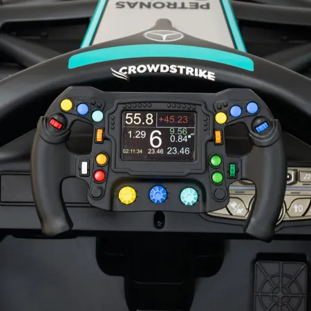 Macchina Elettrica per Bambini Mercedes Formula 1 12V Nero Ruote EVA