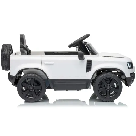 Defender Small Macchina Elettrica per Bambini 12V Bianco MP3 Luci LED