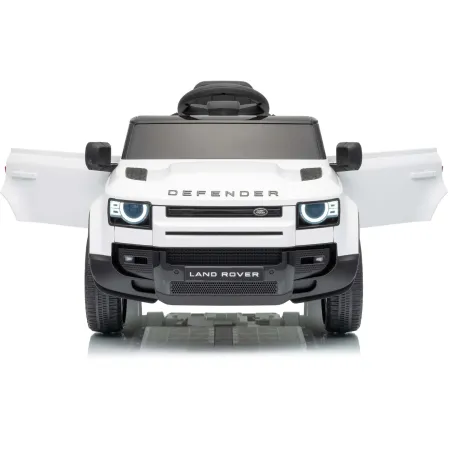 Defender Small Macchina Elettrica per Bambini 12V Bianco MP3 Luci LED