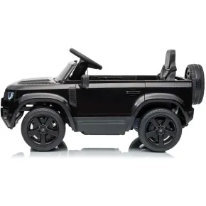 Defender Small Macchina Elettrica per Bambini 12V Nero MP3 Luci LED 2