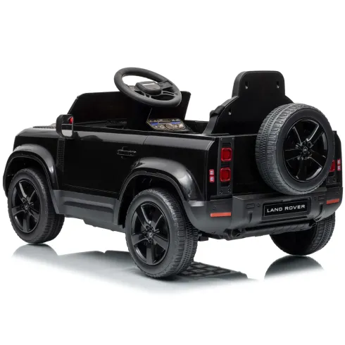 Defender Small Macchina Elettrica per Bambini 12V Nero MP3 Luci LED