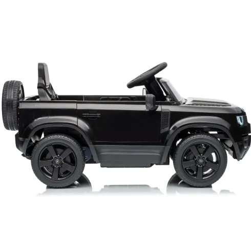 Defender Small Macchina Elettrica per Bambini 12V Nero MP3 Luci LED