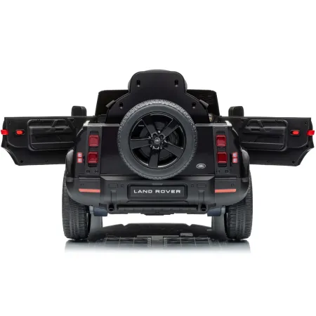 Defender Small Macchina Elettrica per Bambini 12V Nero MP3 Luci LED
