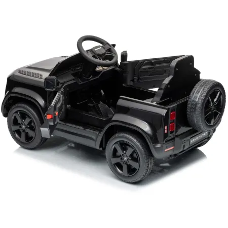 Defender Small Macchina Elettrica per Bambini 12V Nero MP3 Luci LED