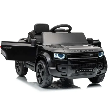 Defender Small Macchina Elettrica per Bambini 12V Nero MP3 Luci LED