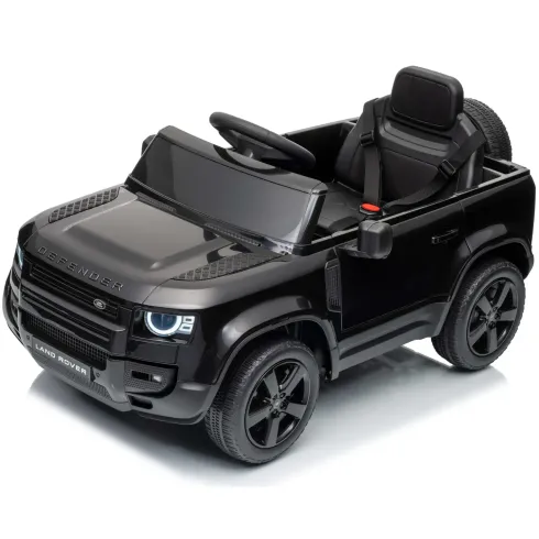 Defender Small Macchina Elettrica per Bambini 12V Nero MP3 Luci LED