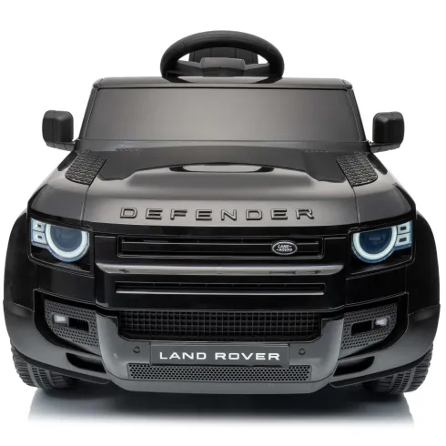 Defender Small Macchina Elettrica per Bambini 12V Nero MP3 Luci LED