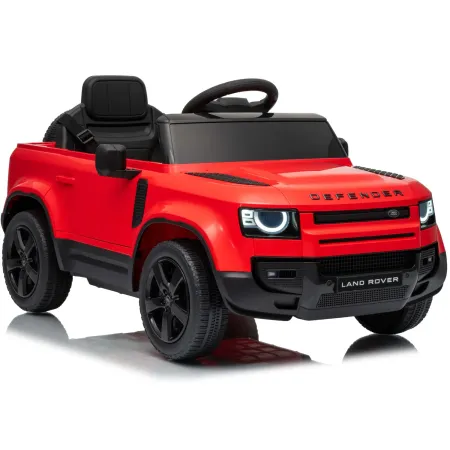 Defender Small Macchina Elettrica per Bambini 12V Rosso MP3 Luci LED