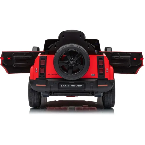 Defender Small Macchina Elettrica per Bambini 12V Rosso MP3 Luci LED
