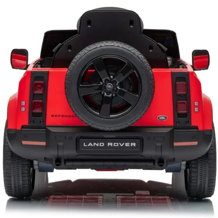 Defender Small Macchina Elettrica per Bambini 12V Rosso MP3 Luci LED