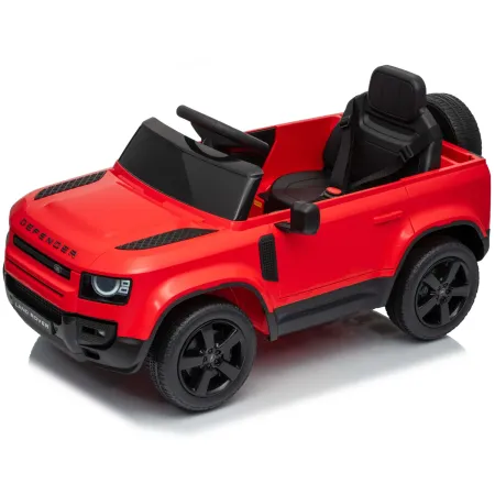 Defender Small Macchina Elettrica per Bambini 12V Rosso MP3 Luci LED
