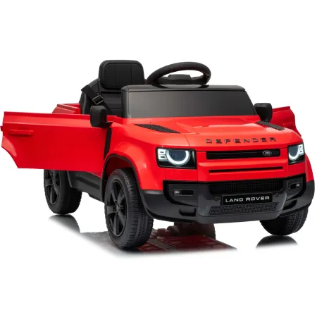 Defender Small Macchina Elettrica per Bambini 12V Rosso MP3 Luci LED