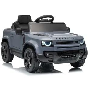 Defender Small Macchina Elettrica per Bambini 12V Grigio MP3 Luci LED