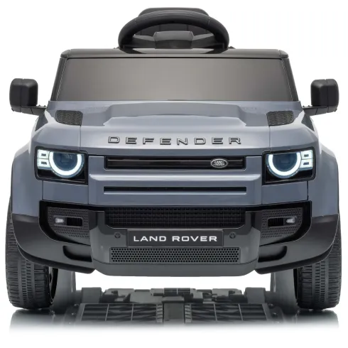 Defender Small Macchina Elettrica per Bambini 12V Grigio MP3 Luci LED