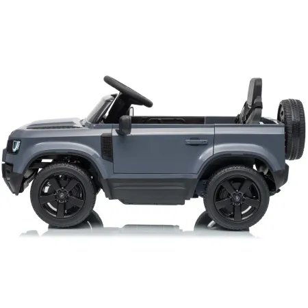 Defender Small Macchina Elettrica per Bambini 12V Grigio MP3 Luci LED