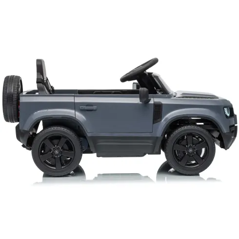 Defender Small Macchina Elettrica per Bambini 12V Grigio MP3 Luci LED