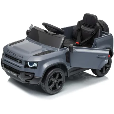 Defender Small Macchina Elettrica per Bambini 12V Grigio MP3 Luci LED