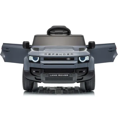 Defender Small Macchina Elettrica per Bambini 12V Grigio MP3 Luci LED
