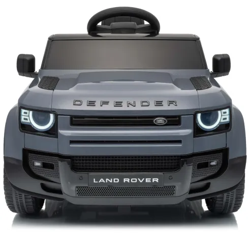Defender Small Macchina Elettrica per Bambini 12V Grigio MP3 Luci LED