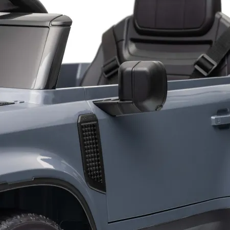 Defender Small Macchina Elettrica per Bambini 12V Grigio MP3 Luci LED