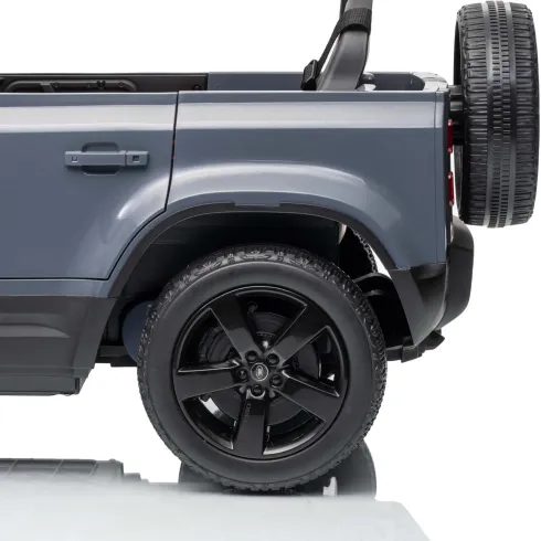Defender Small Macchina Elettrica per Bambini 12V Grigio MP3 Luci LED