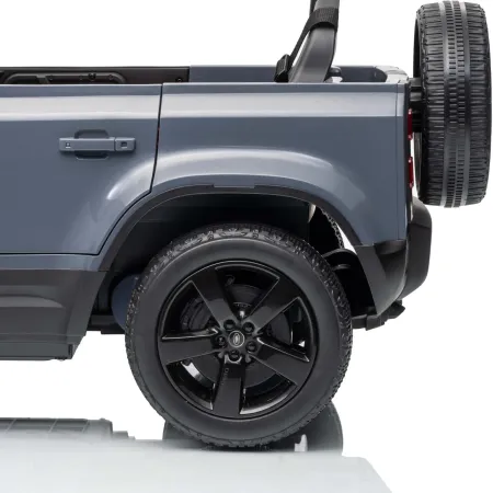 Defender Small Macchina Elettrica per Bambini 12V Grigio MP3 Luci LED