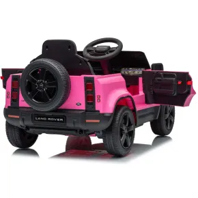 Defender Small Macchina Elettrica per Bambini 12V Rosa MP3 Luci LED 2
