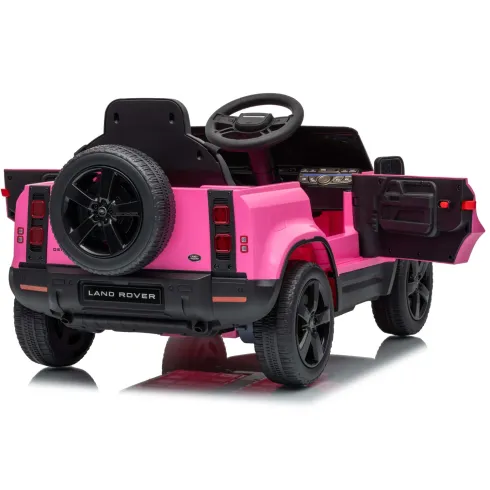 Defender Small Macchina Elettrica per Bambini 12V Rosa MP3 Luci LED