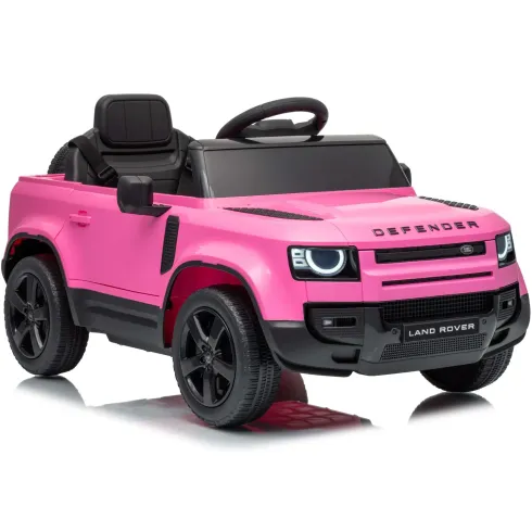Defender Small Macchina Elettrica per Bambini 12V Rosa MP3 Luci LED