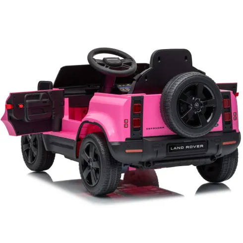 Defender Small Macchina Elettrica per Bambini 12V Rosa MP3 Luci LED