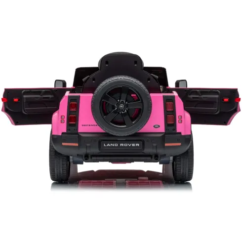 Defender Small Macchina Elettrica per Bambini 12V Rosa MP3 Luci LED