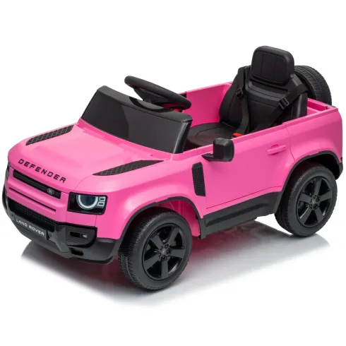 Defender Small Macchina Elettrica per Bambini 12V Rosa MP3 Luci LED
