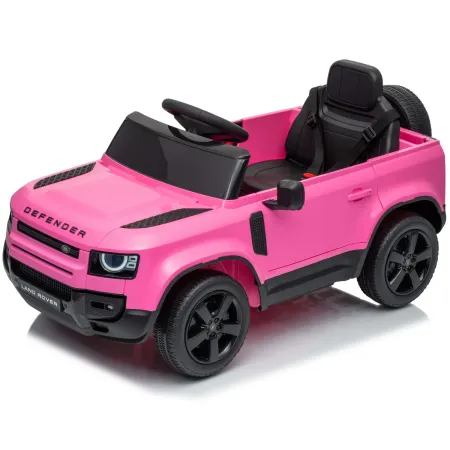 Defender Small Macchina Elettrica per Bambini 12V Rosa MP3 Luci LED