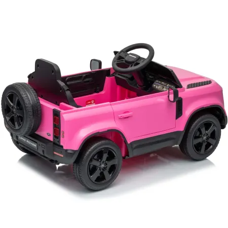 Defender Small Macchina Elettrica per Bambini 12V Rosa MP3 Luci LED