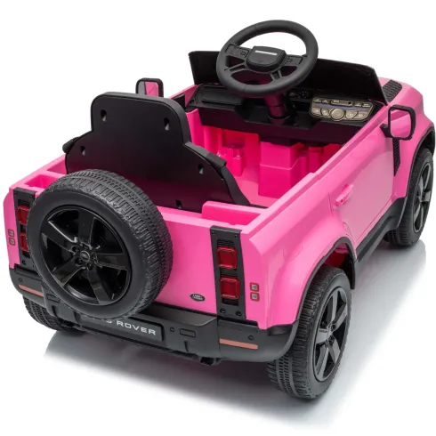 Defender Small Macchina Elettrica per Bambini 12V Rosa MP3 Luci LED