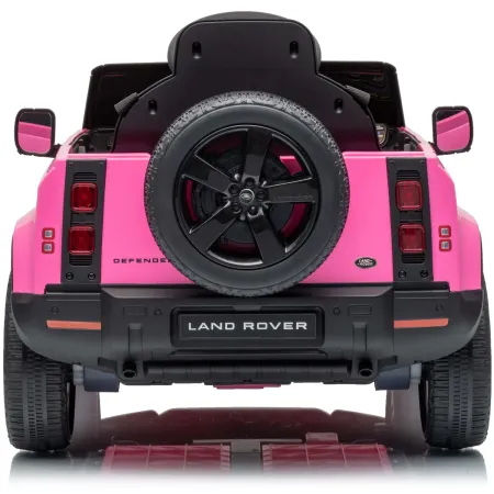Defender Small Macchina Elettrica per Bambini 12V Rosa MP3 Luci LED