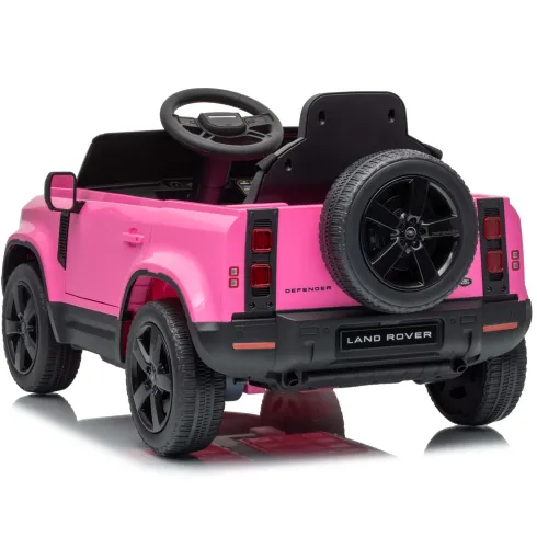 Defender Small Macchina Elettrica per Bambini 12V Rosa MP3 Luci LED