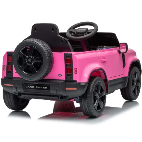 Defender Small Macchina Elettrica per Bambini 12V Rosa MP3 Luci LED