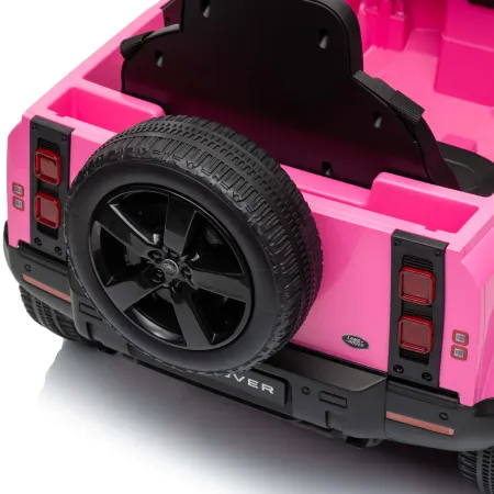 Defender Small Macchina Elettrica per Bambini 12V Rosa MP3 Luci LED